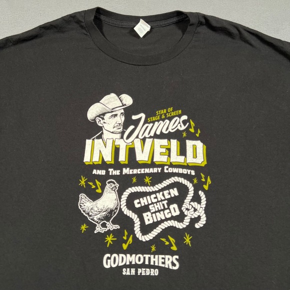 Hanes Other - James Intveld T Shirt 3XL Chickenshit Bingo Godmothers San Pedro Rockabilly